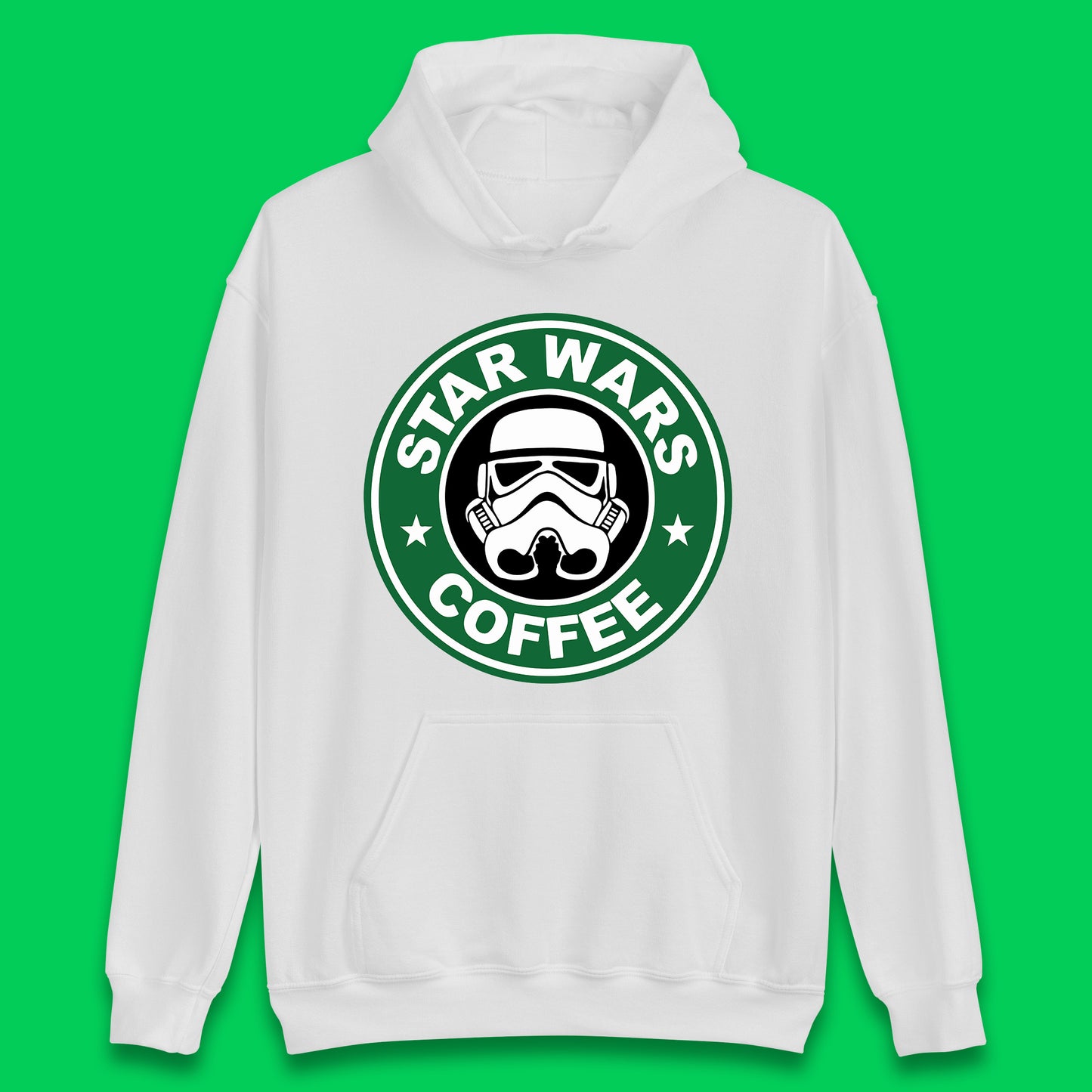 Star Wars Coffee Stormtrooper Sci-fi Action Adventure Movie Character Starbucks Coffee Spoof Star Wars 46th Anniversary Unisex Hoodie