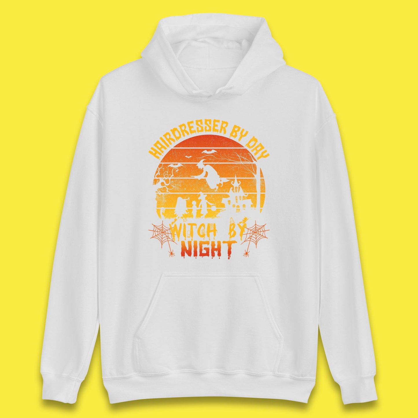 Hairdresser By Day Witch By Night Funny Halloween Hairstylist Spooky Witch Unisex Hoodie