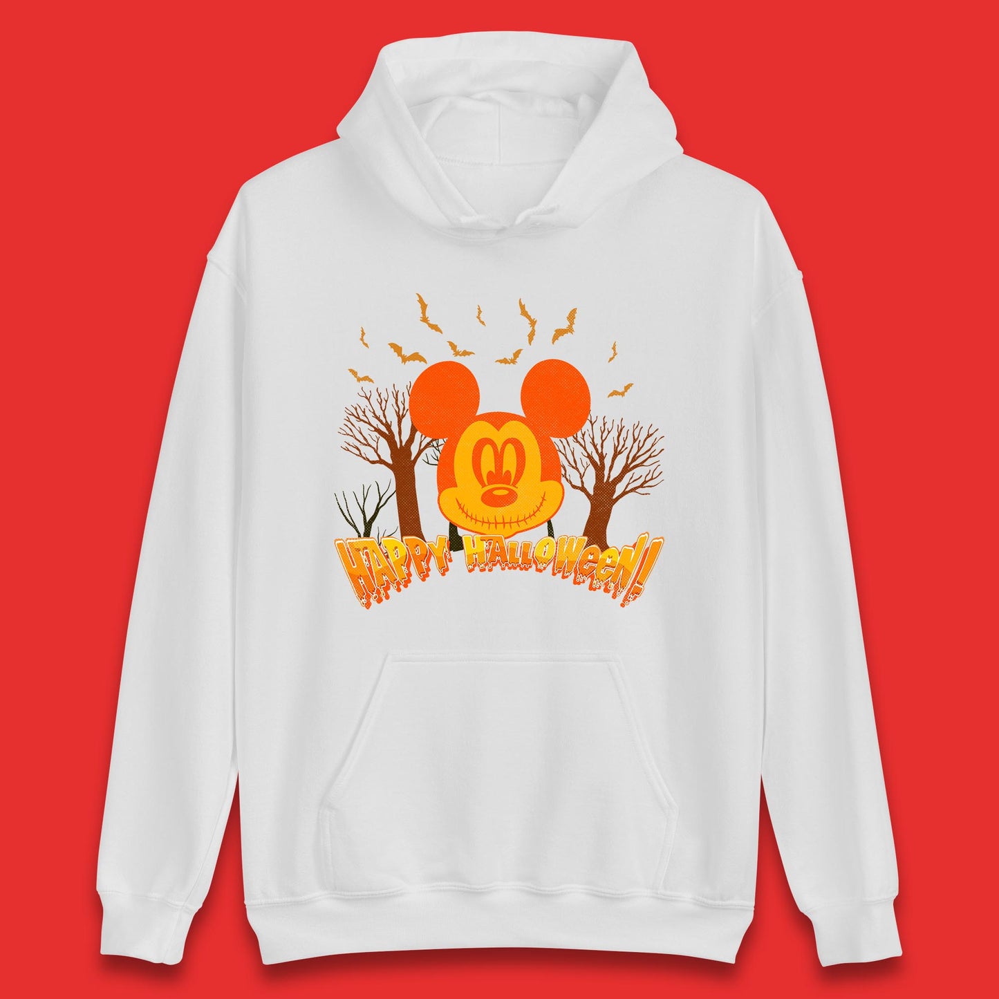 Happy Halloween Mickey Mouse Horror Scary Spooky Jack Face Halloween Disney Trip Unisex Hoodie