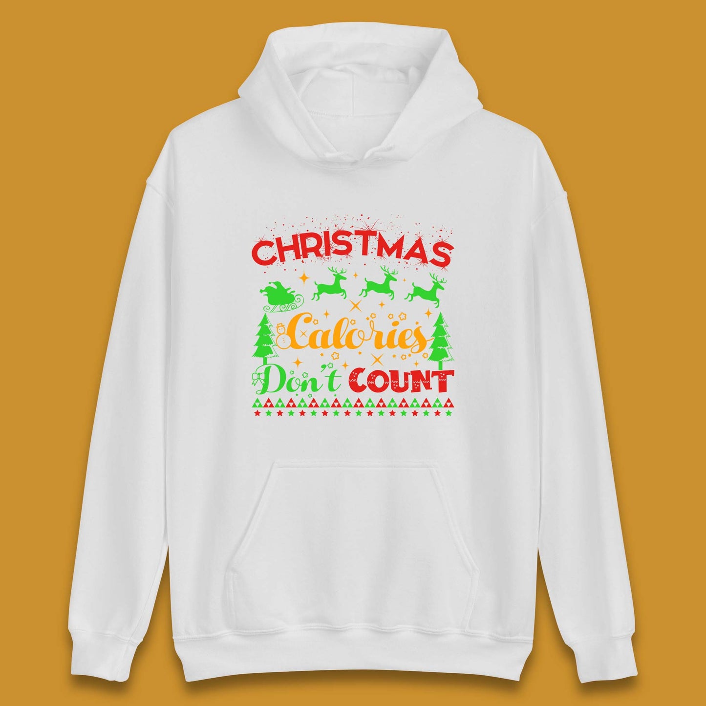 christmas calories don't count hoodie