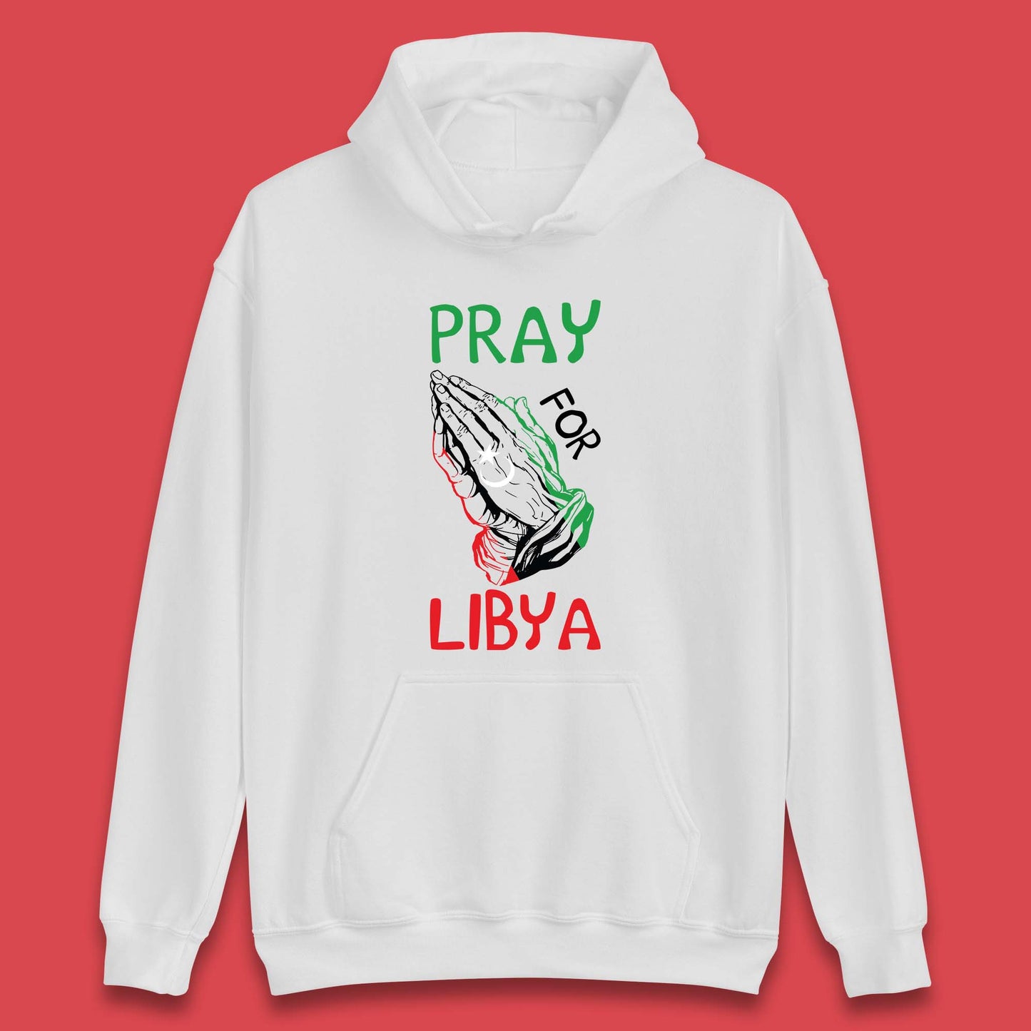Pray For Libya Stand With Libya Help Libya Flood Solidarity Unisex Hoodie
