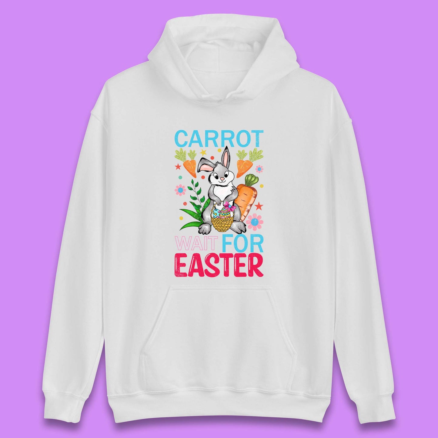 Carrot Wait For Easter Unisex Hoodie