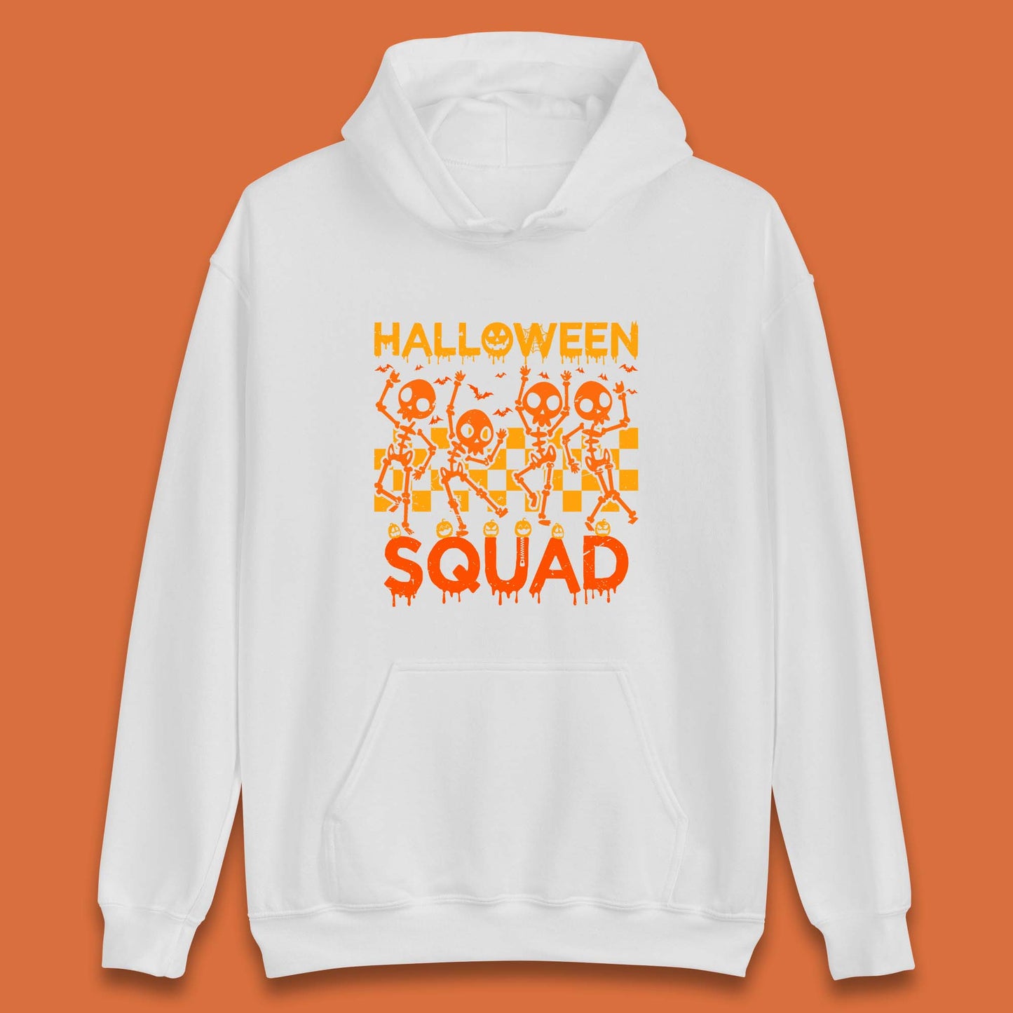 Halloween Squad Dancing Skeletons Squad Goals Dancing Halloween Skull Unisex Hoodie