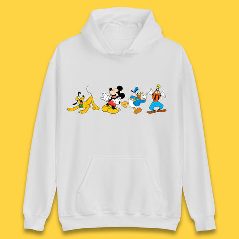 Mickey And Friends Mickey Mouse Daisy Duck Pluto Goofy Donald Duck Disney Group Disney Best Friends Unisex Hoodie