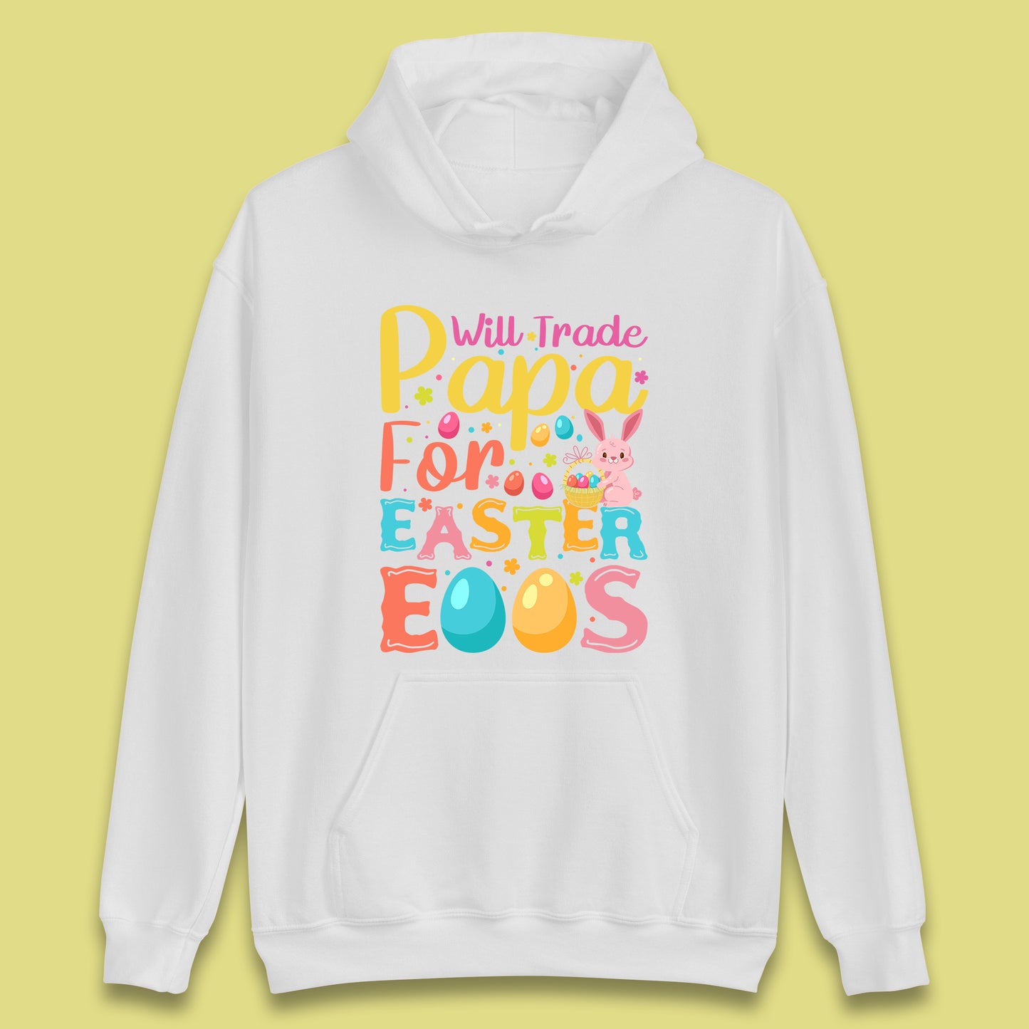 Papa For Easter Eggs Unisex Hoodie