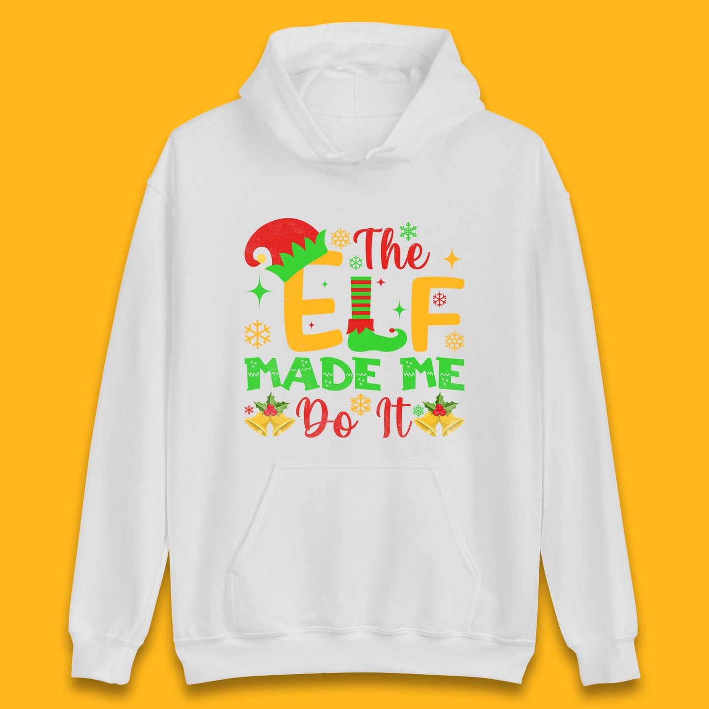 the elf made me do it christmas hoodie