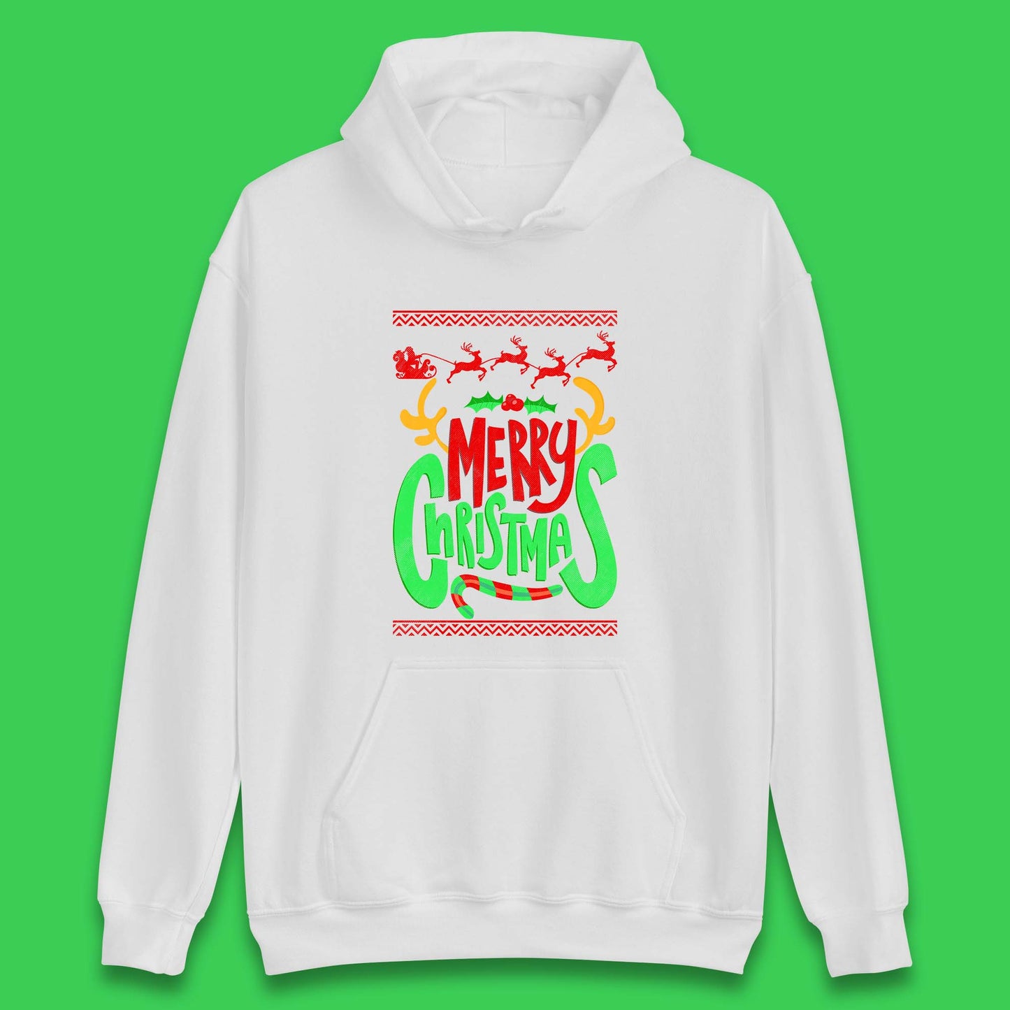 christmas reindeer antlers hoodie