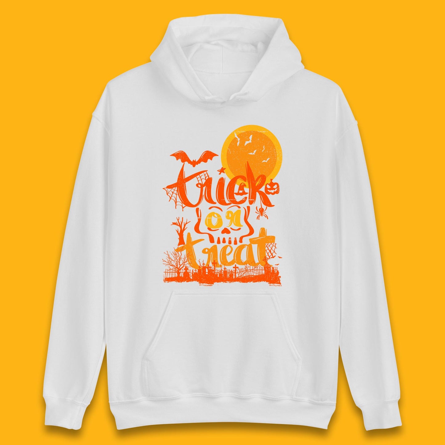 Trick Or Treat Happy Halloween Horror Scary Spooky Season Halloween Vibes Unisex Hoodie