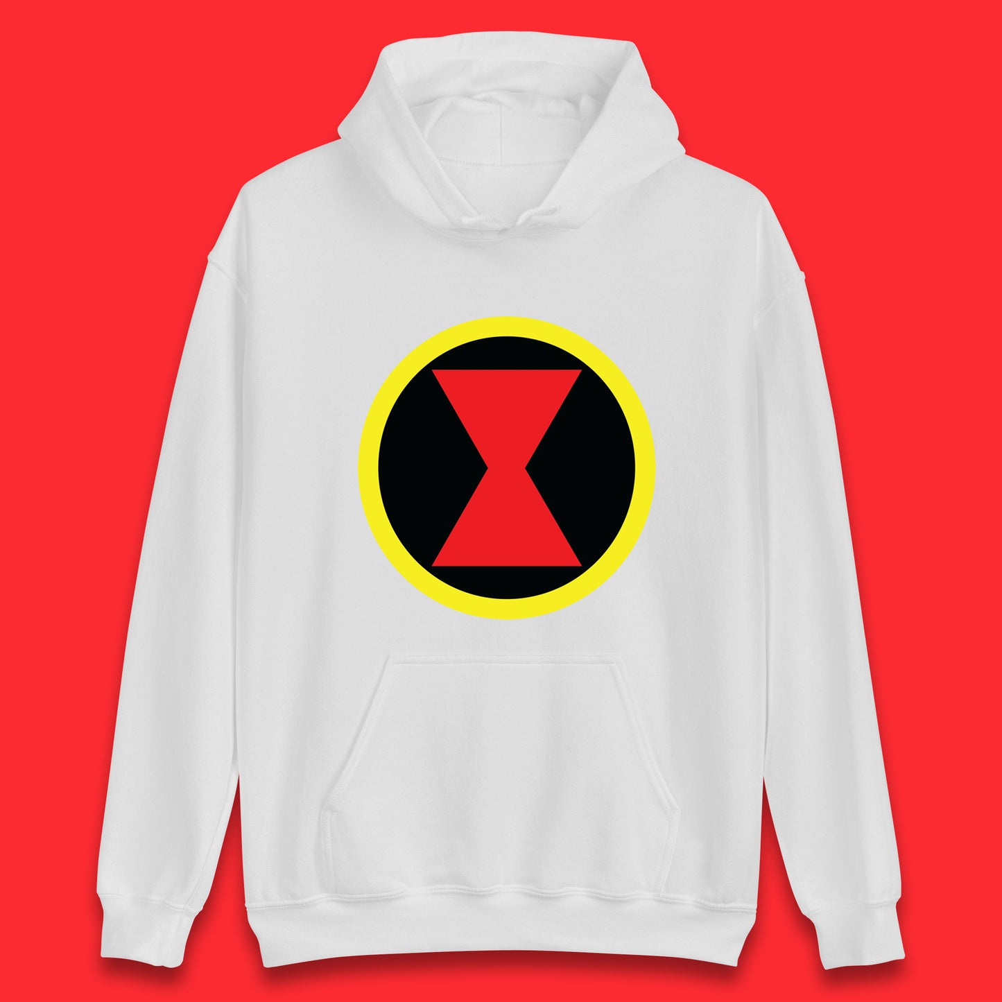 Black Widow Diy Black Symbol Logo Marvel Avengers Superhero Marvel Comics Gift for Marvel Fan Unisex Hoodie