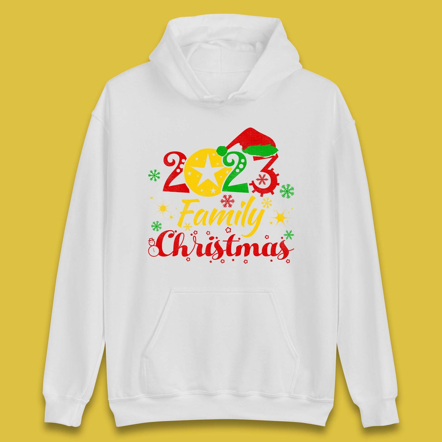 Family Christmas 2023 Christmas Matching Family Costume Xmas Unisex Hoodie