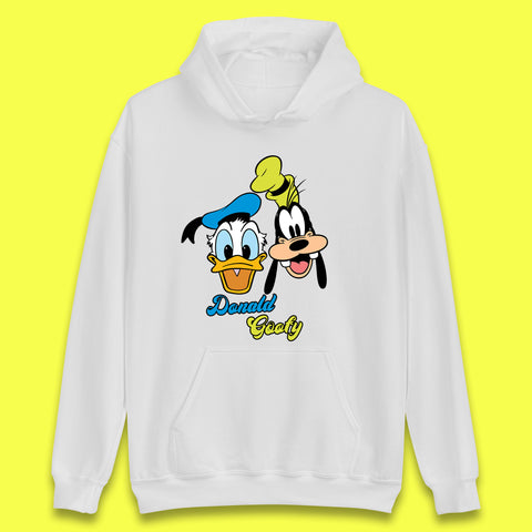 Disney Cartoon Characters Donald Duck And Pluto Goofy Face Disney World Trip Disney Vacation Unisex Hoodie
