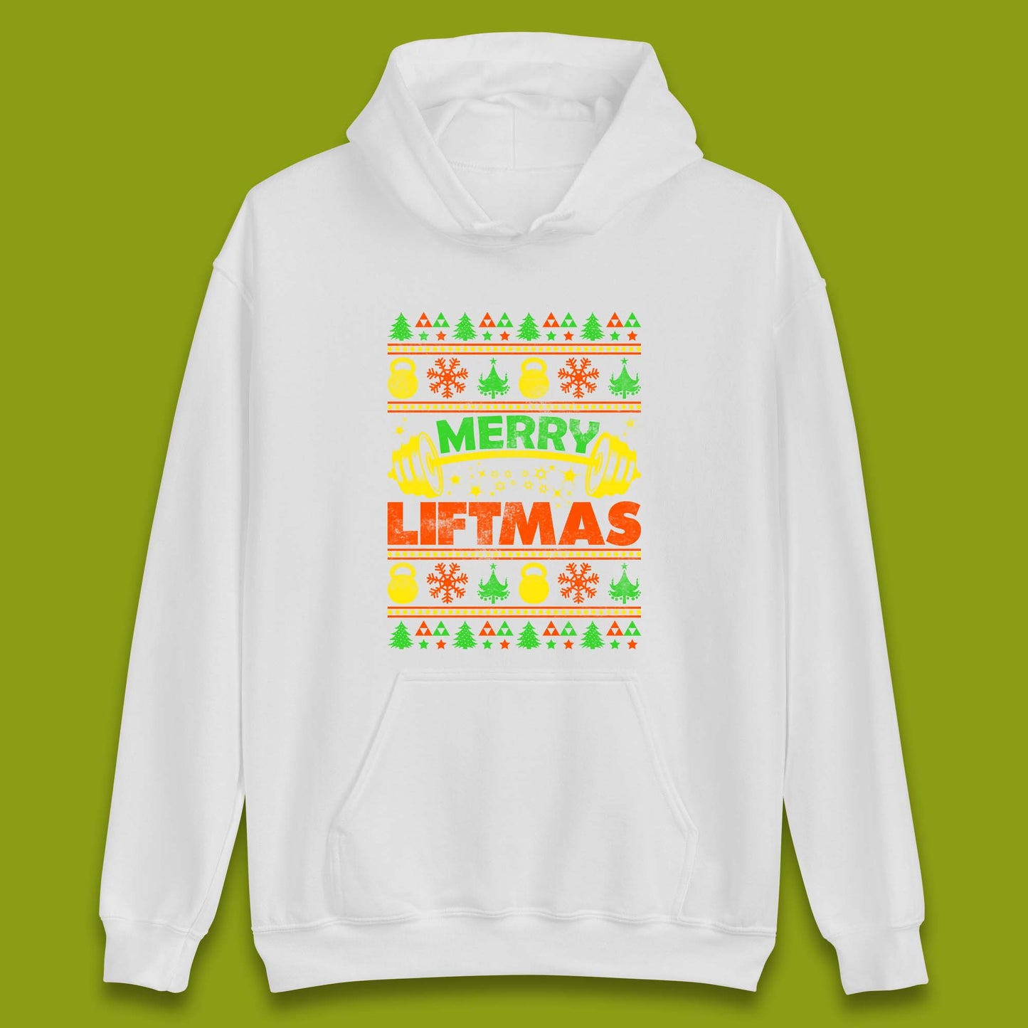 Merry Liftmas Christmas Unisex Hoodie