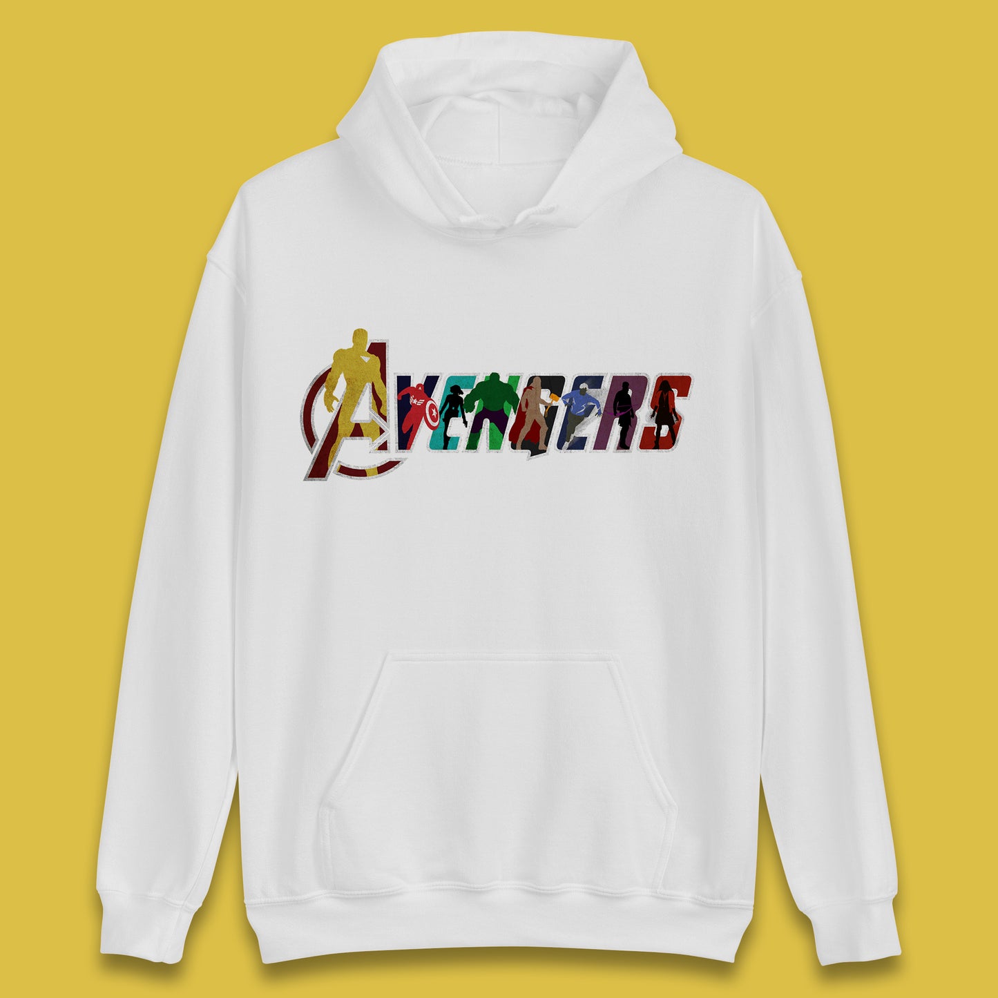 Marvel Avengers Super Heroes Movie Characters Spider Man, Hulk, Iron Man, Thor, Captain America Avengers Group Unisex Hoodie