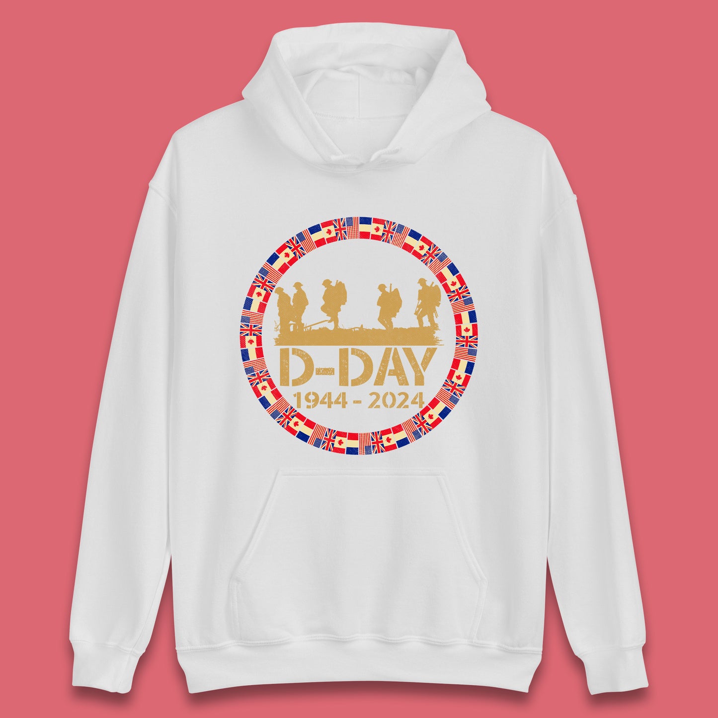 D-Day 1944-2024 Unisex Hoodie