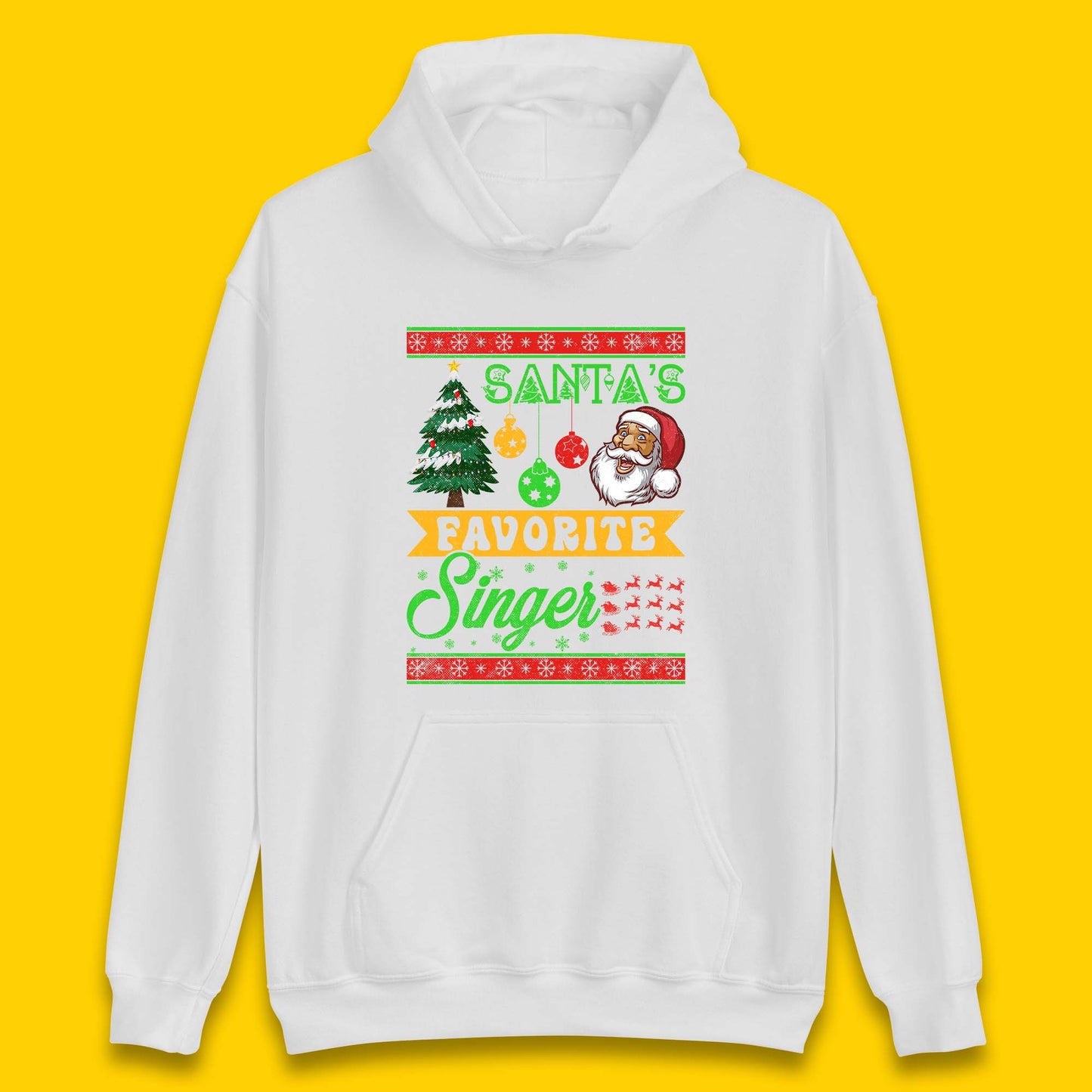 Santa's Favorite Singer Christmas Unisex Hoodie