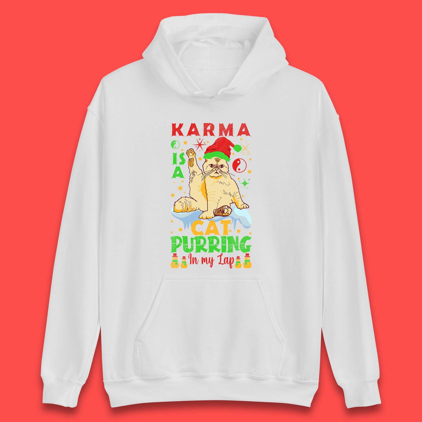 Christmas Karma Is A Cat Unisex Hoodie