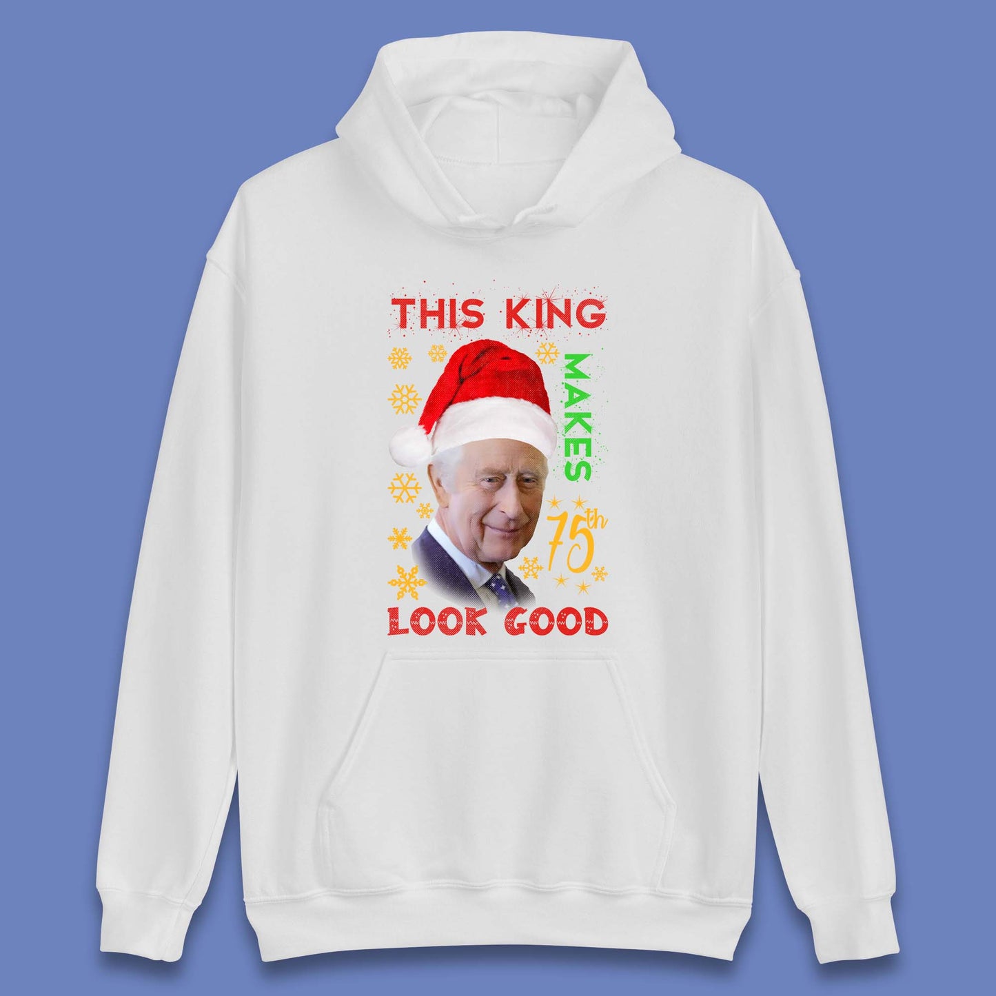 King Charles III Christmas Unisex Hoodie