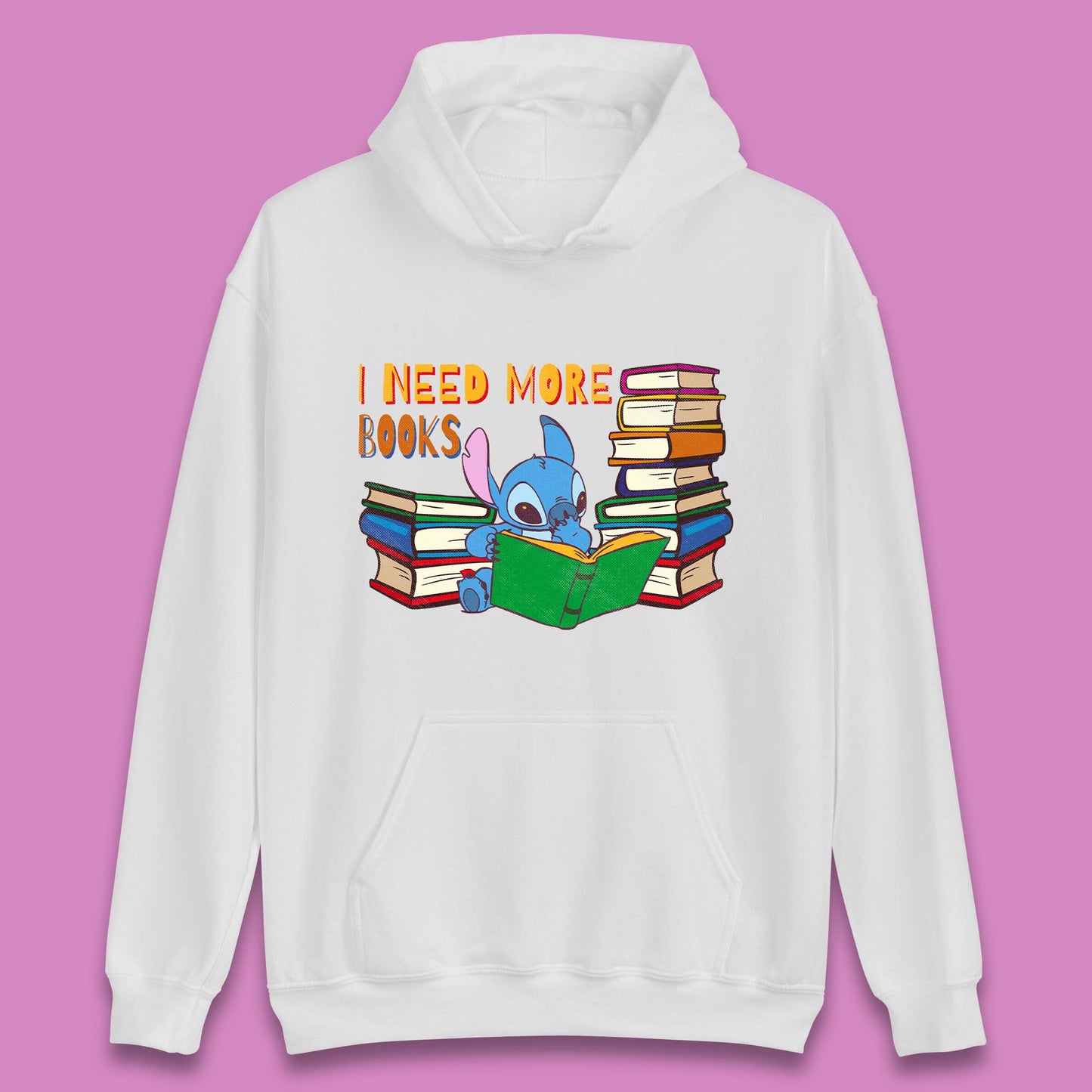 Stitch Reading A Book Unisex Hoodie