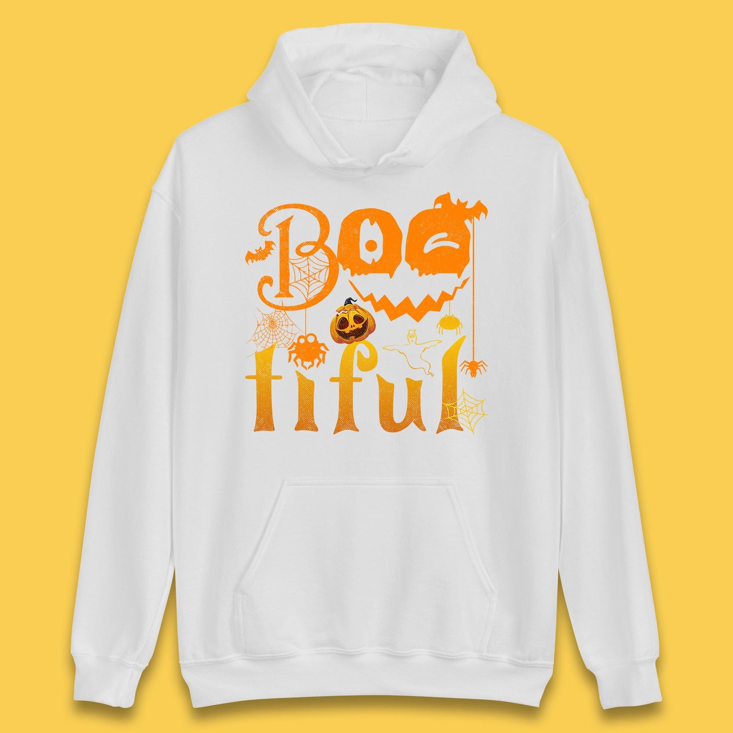 Bootiful Halloween Ghost Funny Boo Ghost Scary Spooky Season Unisex Hoodie