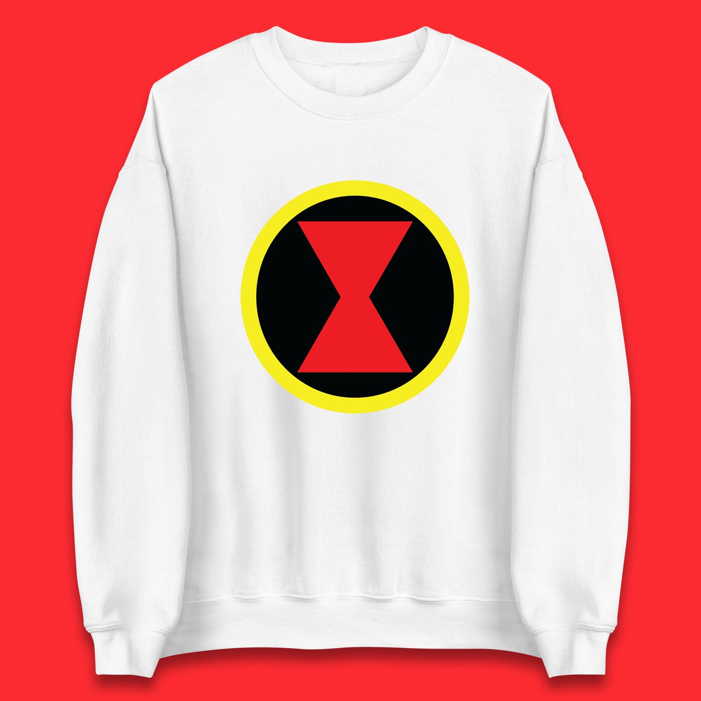 Black Widow Diy Black Symbol Logo Marvel Avengers Superhero Marvel Comics Gift for Marvel Fan Unisex Sweatshirt