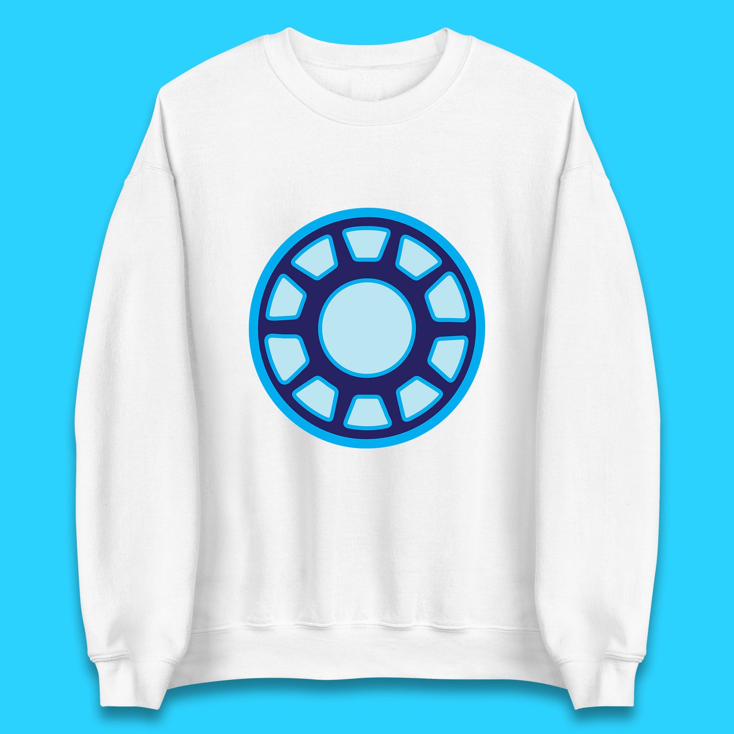 Iron Man Logo Superhero Iron Man ARC Reactor Hook Loop Tactics Morale Tony Stark Avengers Movie Unisex Sweatshirt