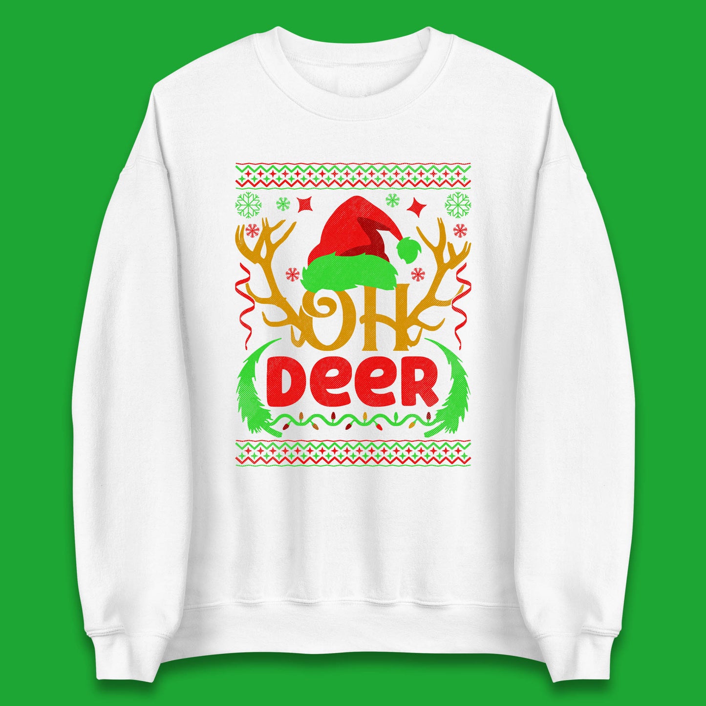 deer antlers christmas sweatshirt
