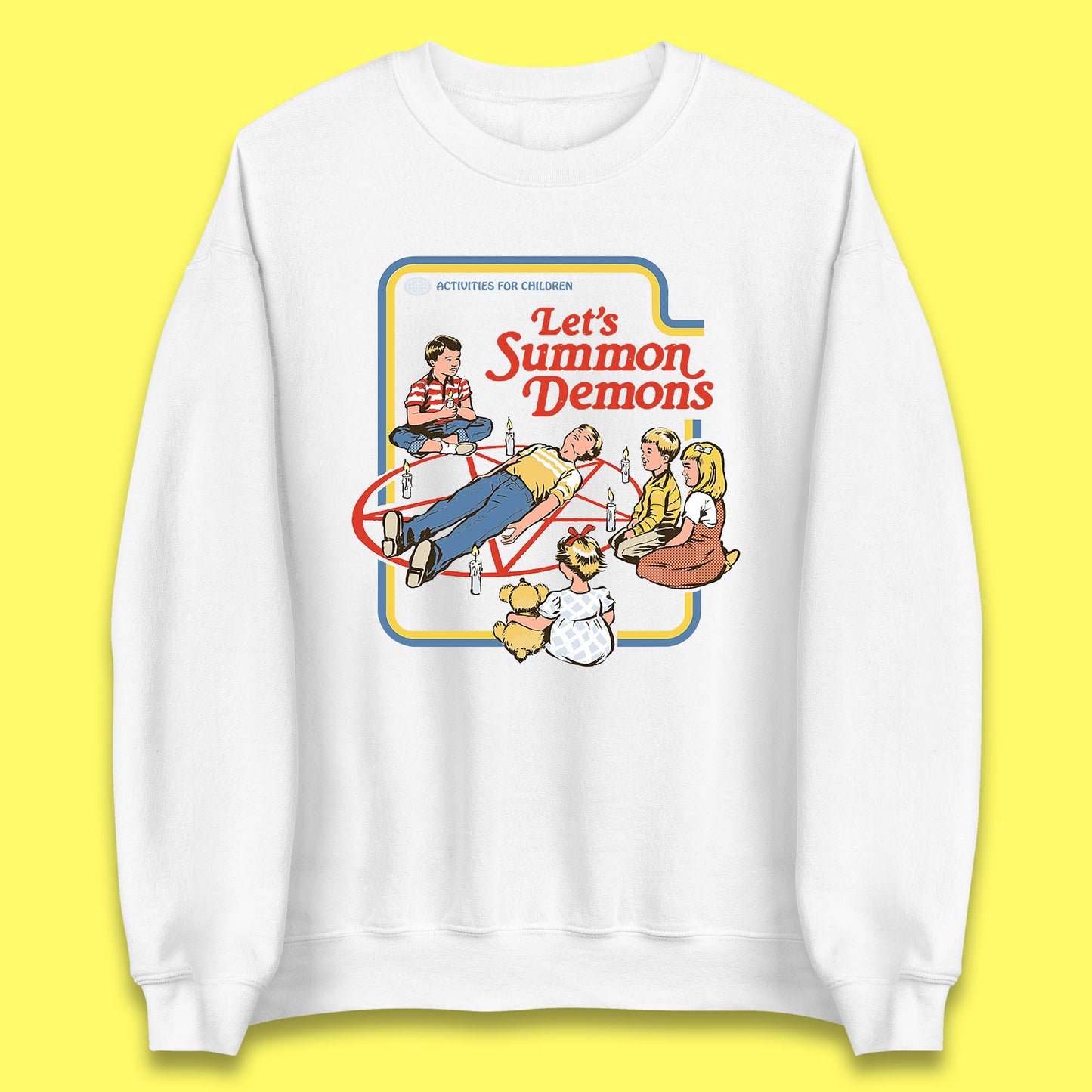 Let's Summon Demons Creepy Incantation Halloween Comic Funny Dark Humor Unisex Sweatshirt