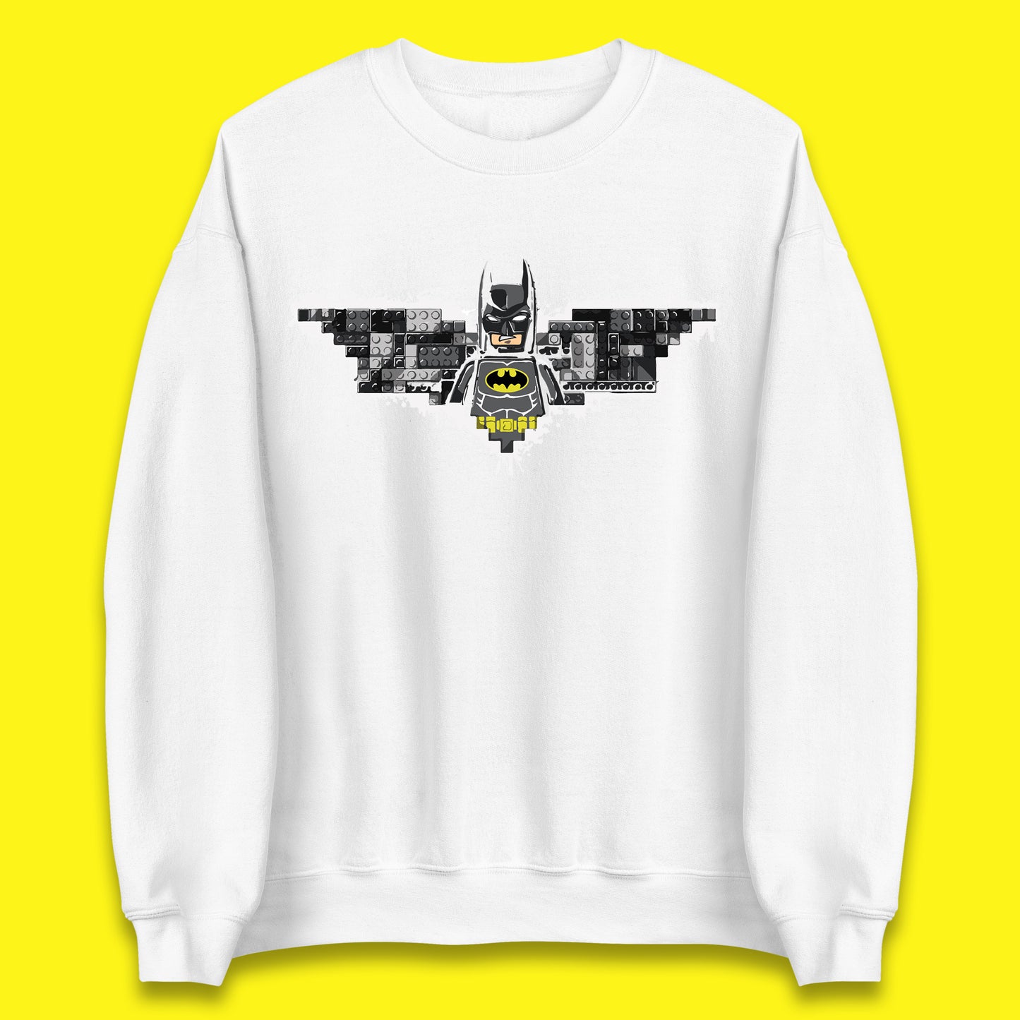 The Lego Batman Movie Superhero Building Bricks Block DC Comics Batman Master Builder Comic Book Character Unisex Sweatshirt