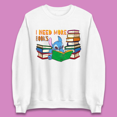 Stitch Reading A Book Unisex Sweatshirt