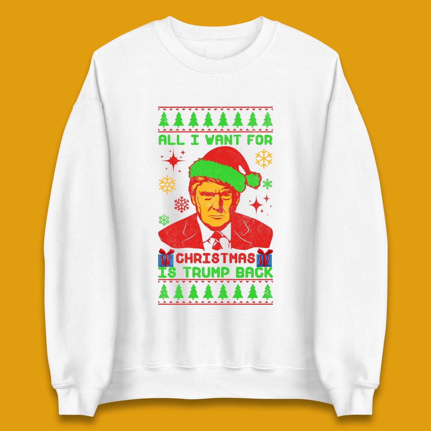 Trump Back Christmas Unisex Sweatshirt
