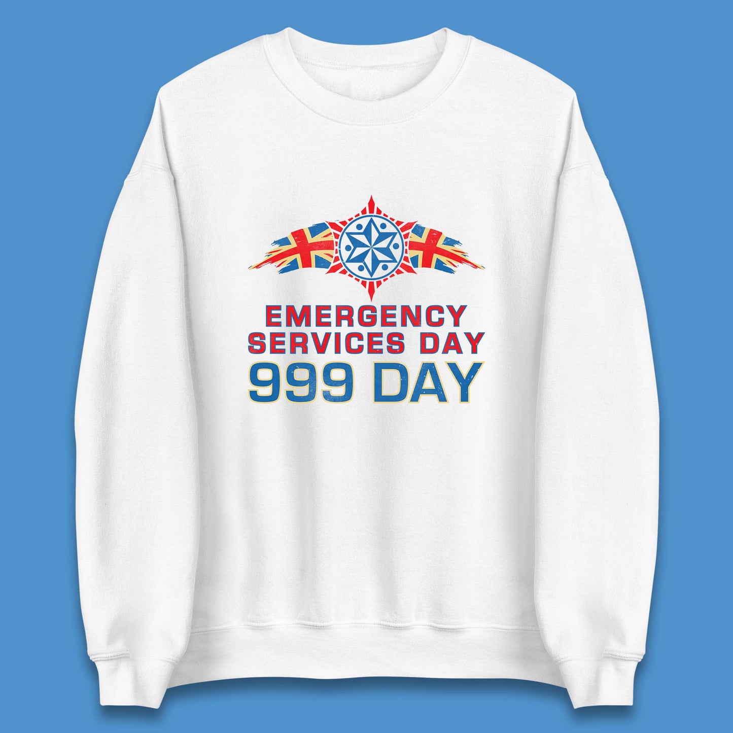 Emergency Services Day 999 Days United Kingdom Emergency Services First Responder Annual Holiday Unisex Sweatshirt