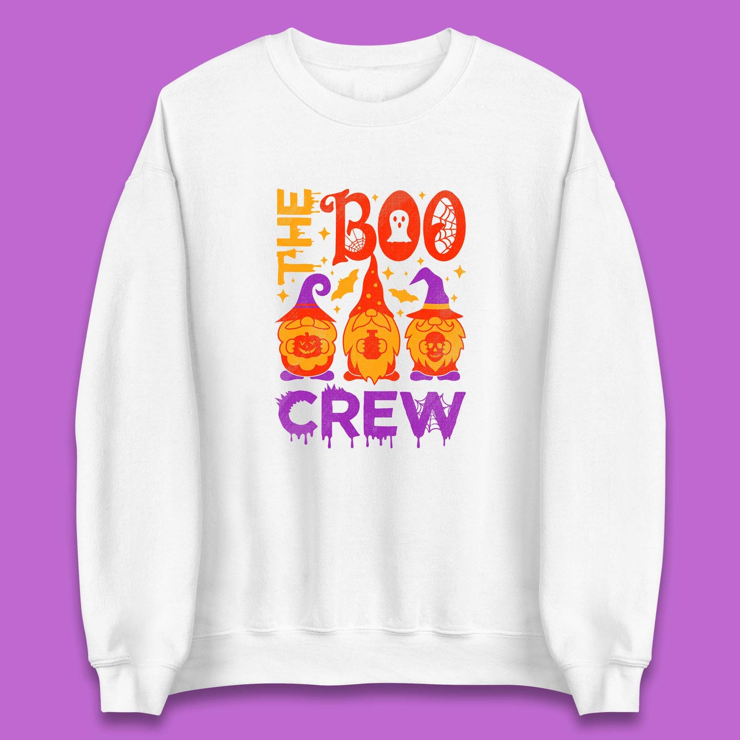 The Boo Crew Halloween Gnomes Squad Horror Scary Spooky Matching Costume Unisex Sweatshirt