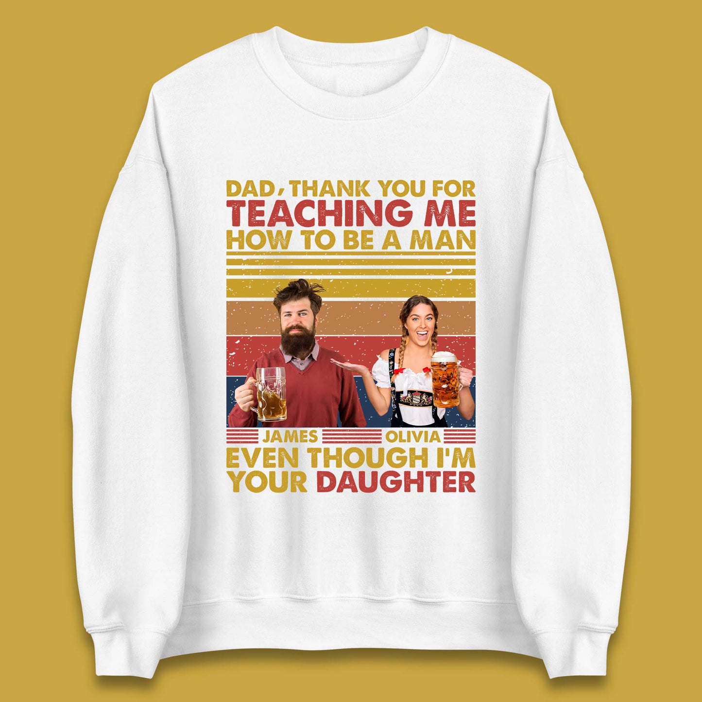 Personalised Thank You For Teaching Me Unisex Sweatshirt