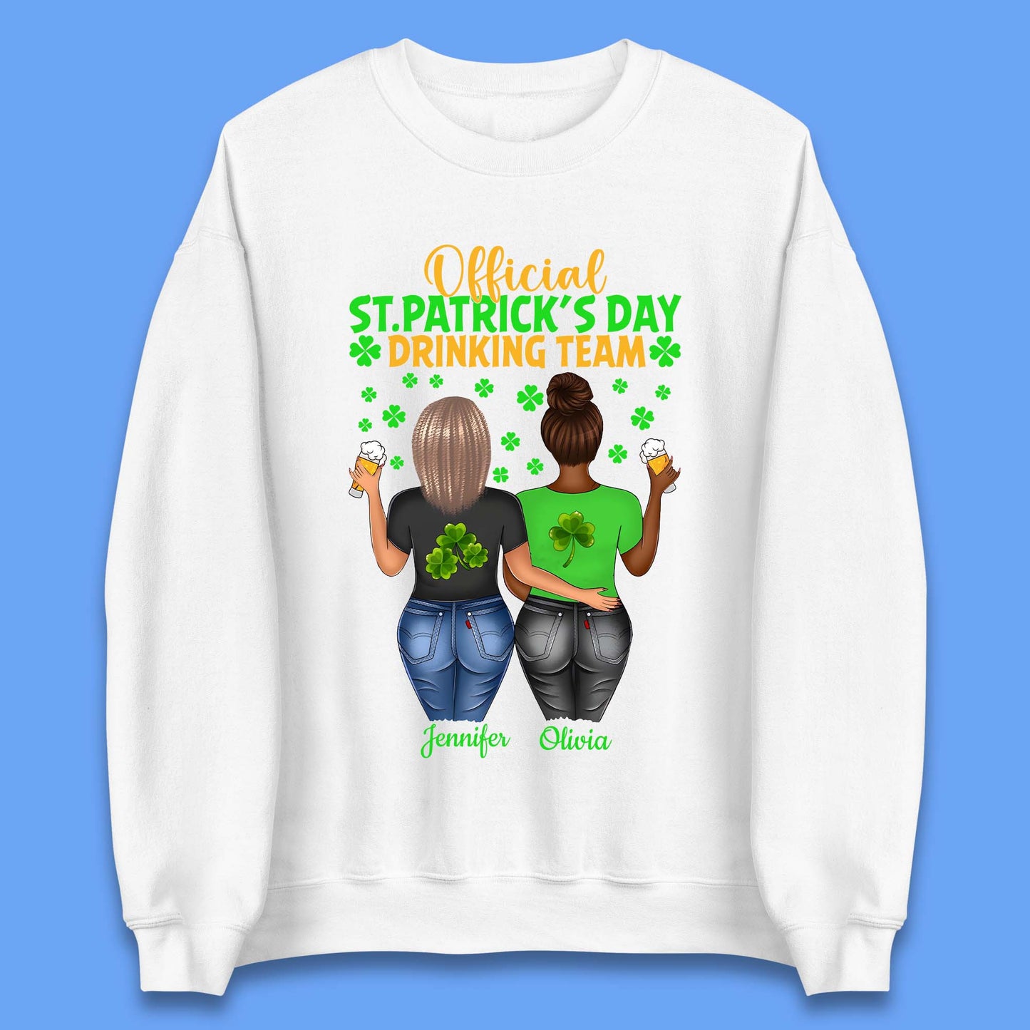 Personalised St. Patrick's Day Drinking Team Unisex Sweatshirt