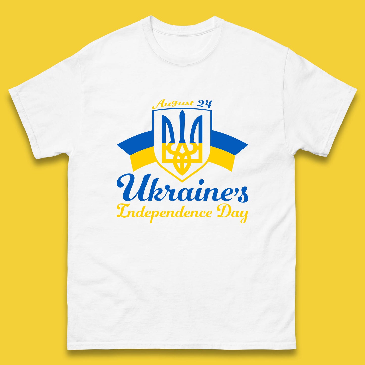 Ukraine's 24 August Ukraine Independence Day Proud Ukrainian Mens Tee Top