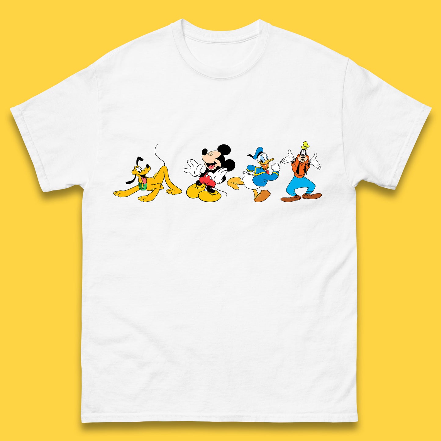 Mickey And Friends Mickey Mouse Daisy Duck Pluto Goofy Donald Duck Disney Group Disney Best Friends Mens Tee Top