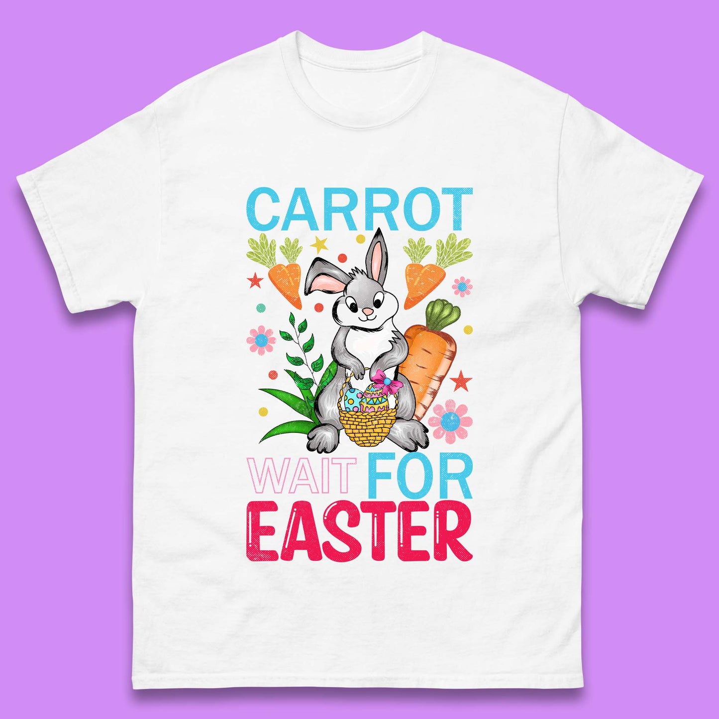 Carrot Wait For Easter Mens T-Shirt