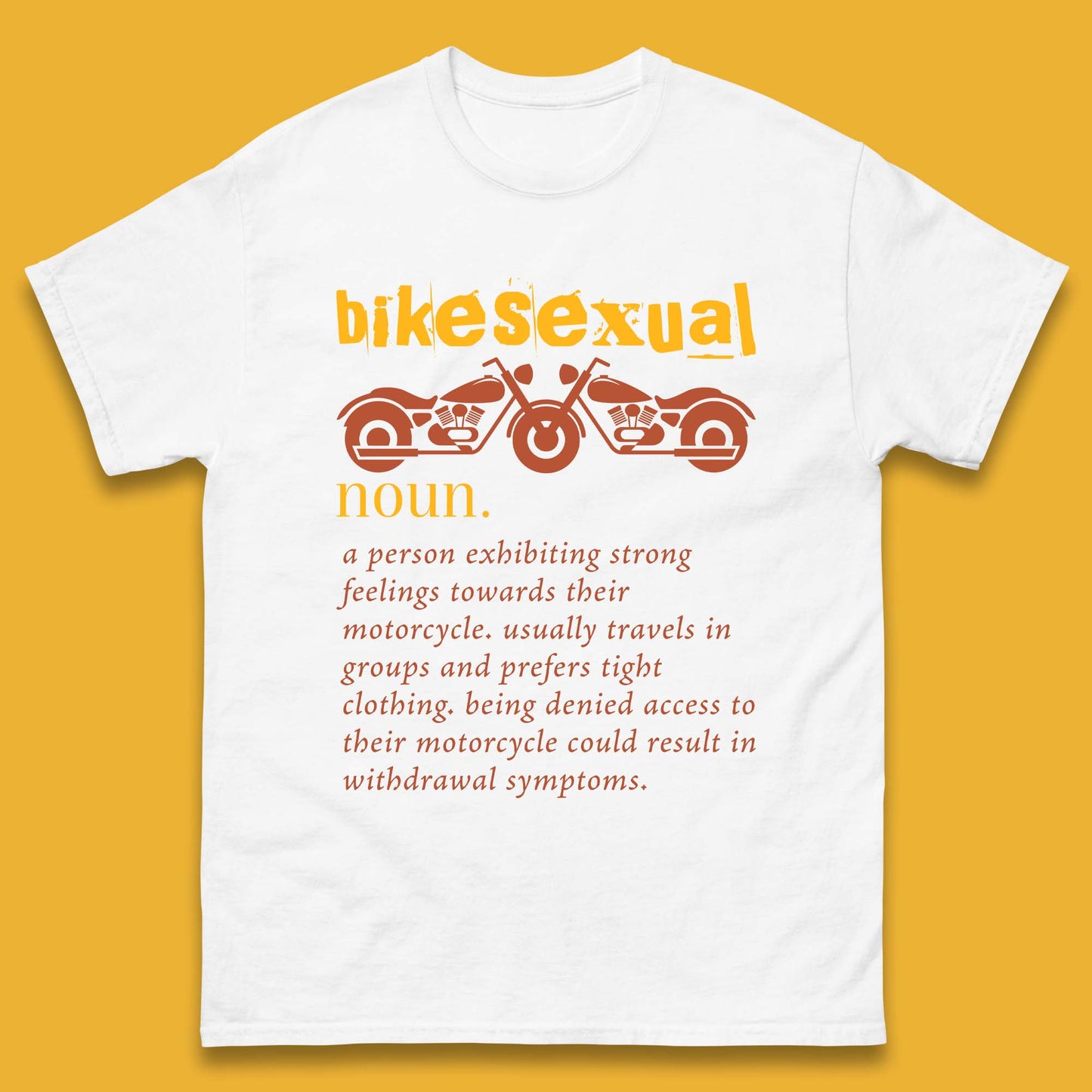 Bikesexual Definition Mens T-Shirt