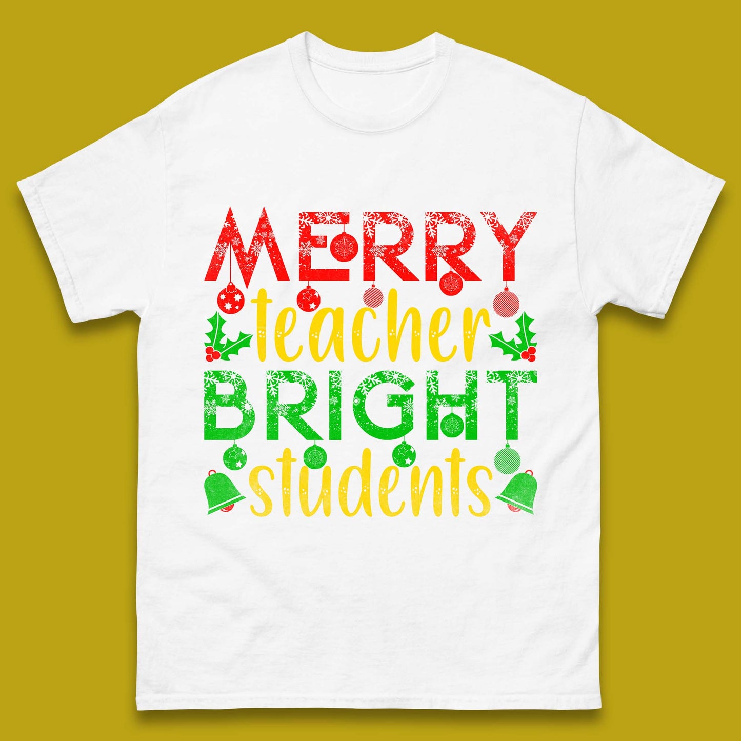 merry teacher bright students christmas t shirt