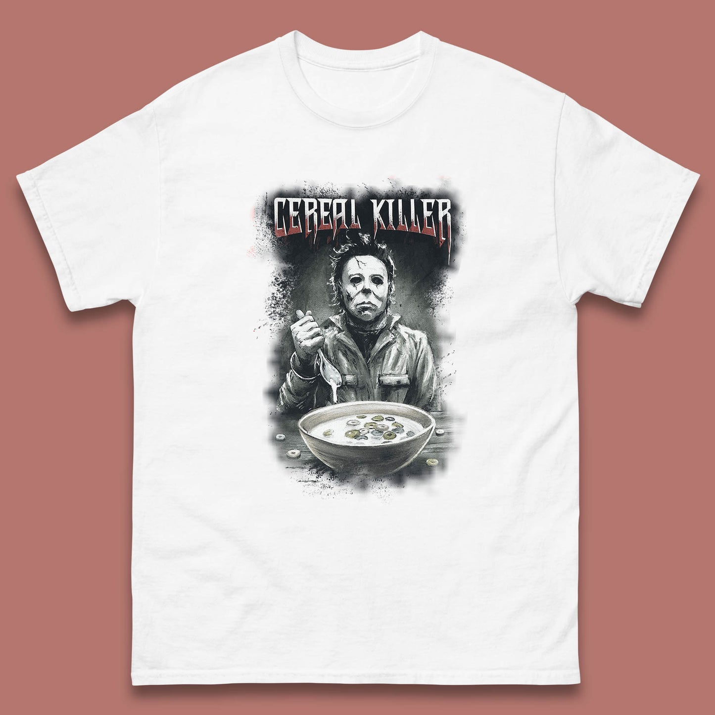 Michael Myers Cereal Killer Halloween Serial Killer Horror Movie Character Mens Tee Top
