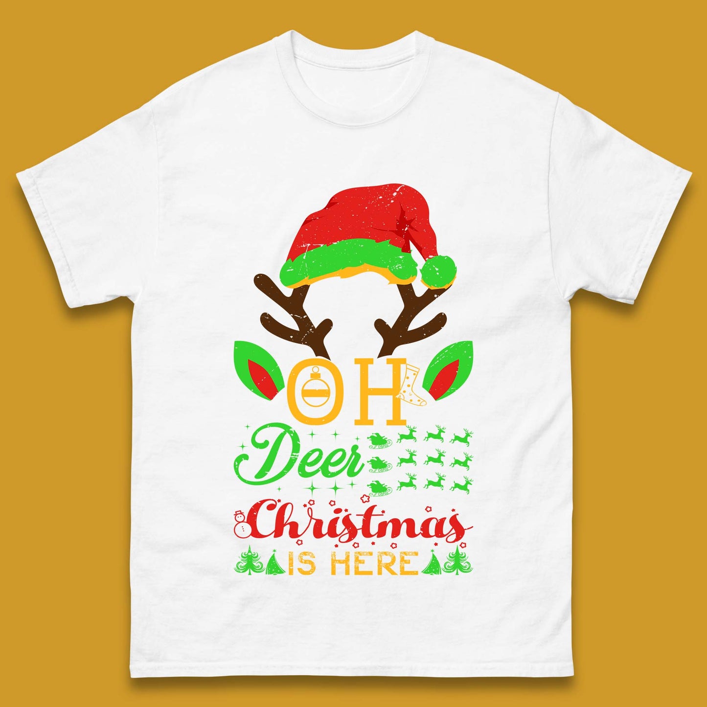 oh deer christmas is here tee
