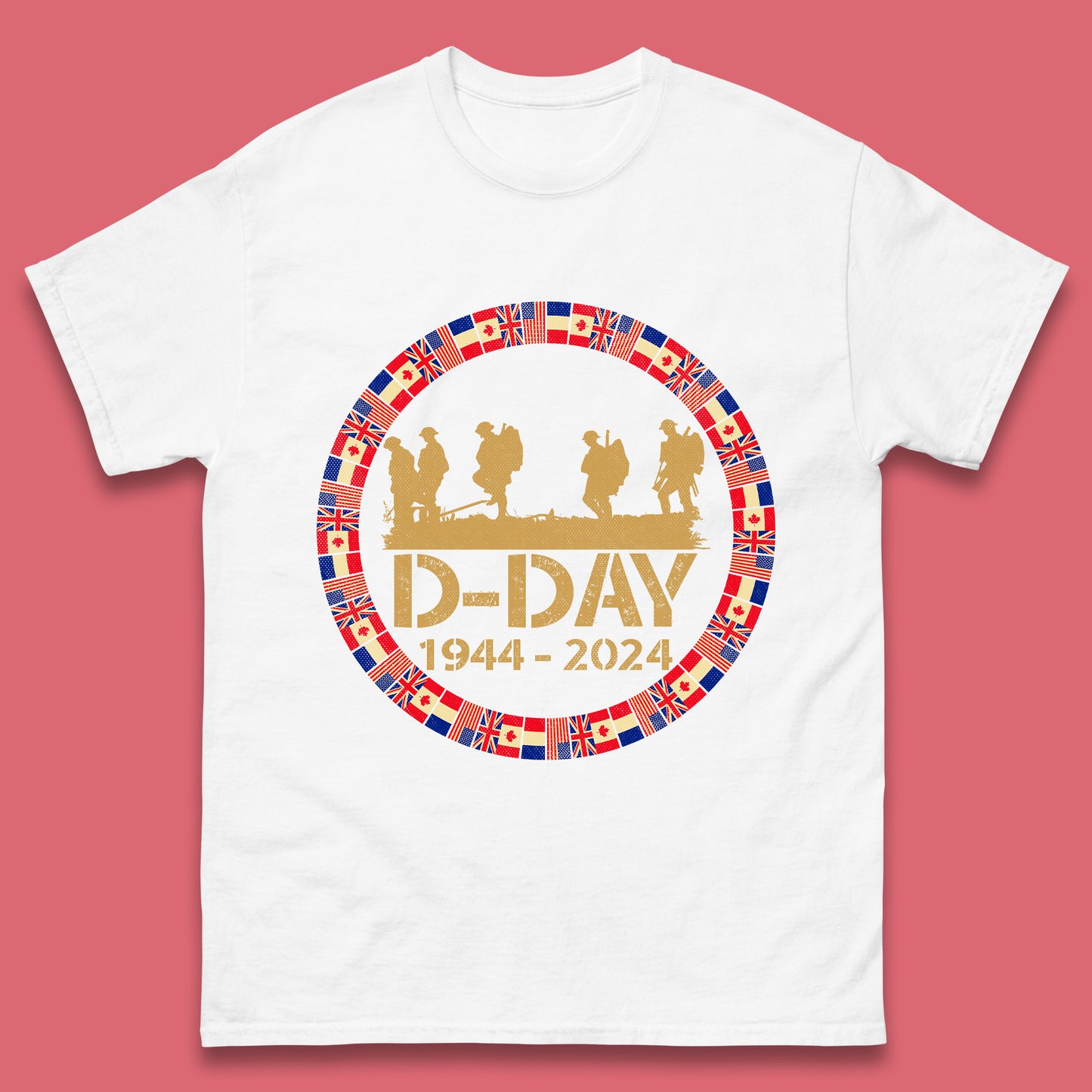 D-Day 1944-2024 Mens T-Shirt