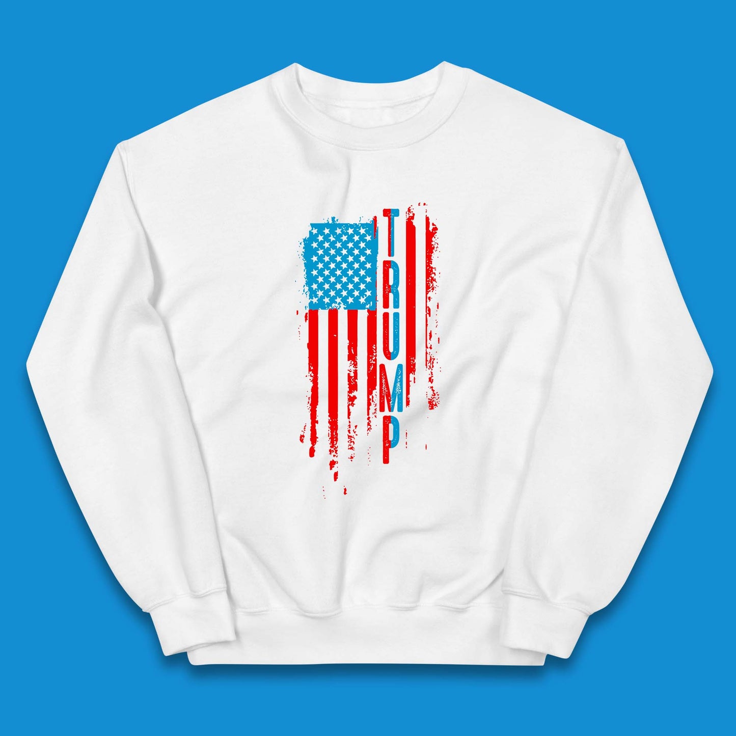 Trump's America USA Flag Patriotic Donald Trump Pro America Election 2024 Kids Jumper