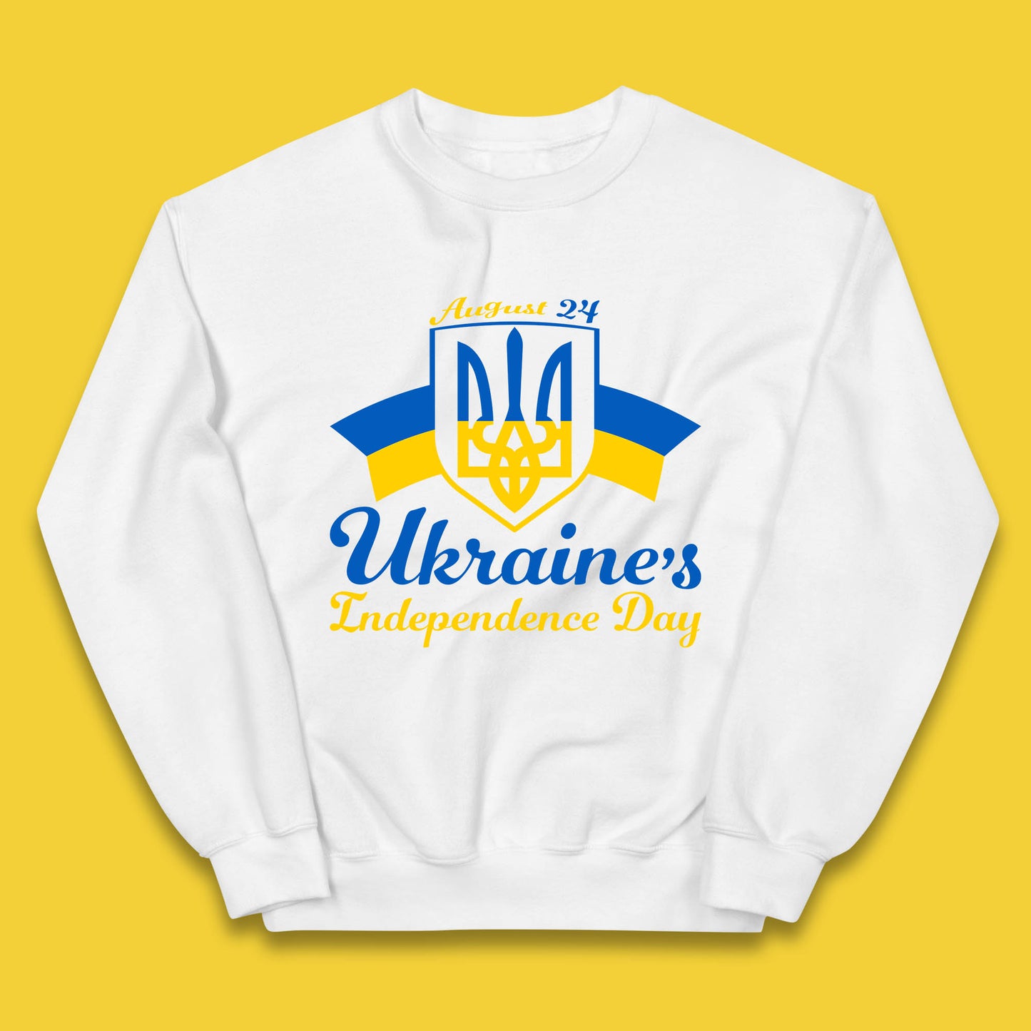 Ukraine's 24 August Ukraine Independence Day Proud Ukrainian Kids Jumper