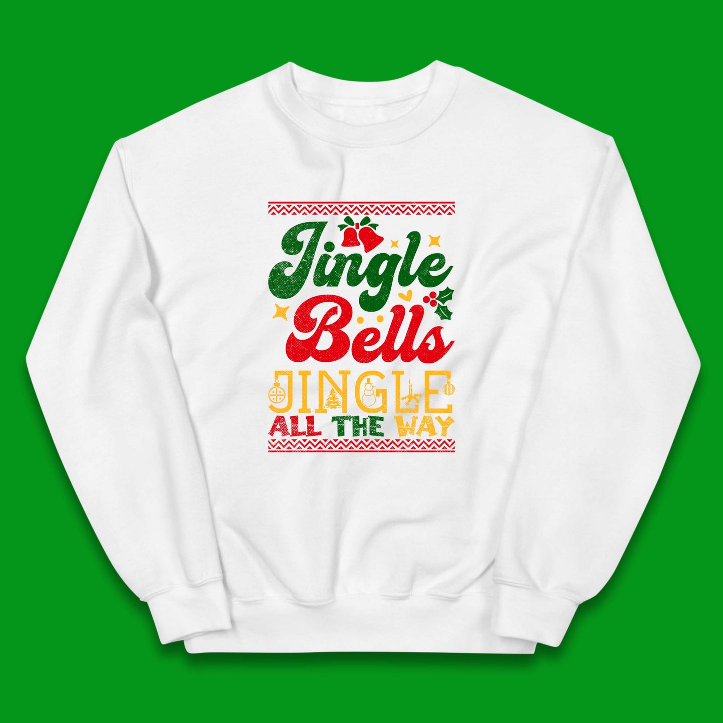jingle bell christmas kids jumper