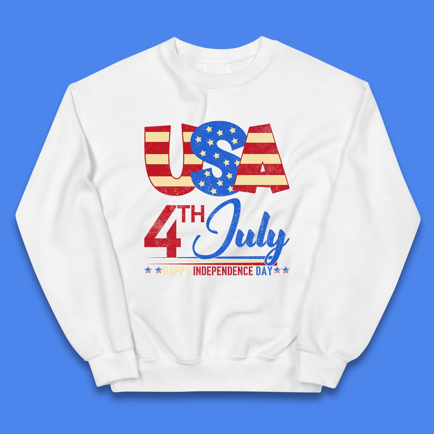 USA 4th July Happy Independence Day Celebration Patriotic Kids Jumper