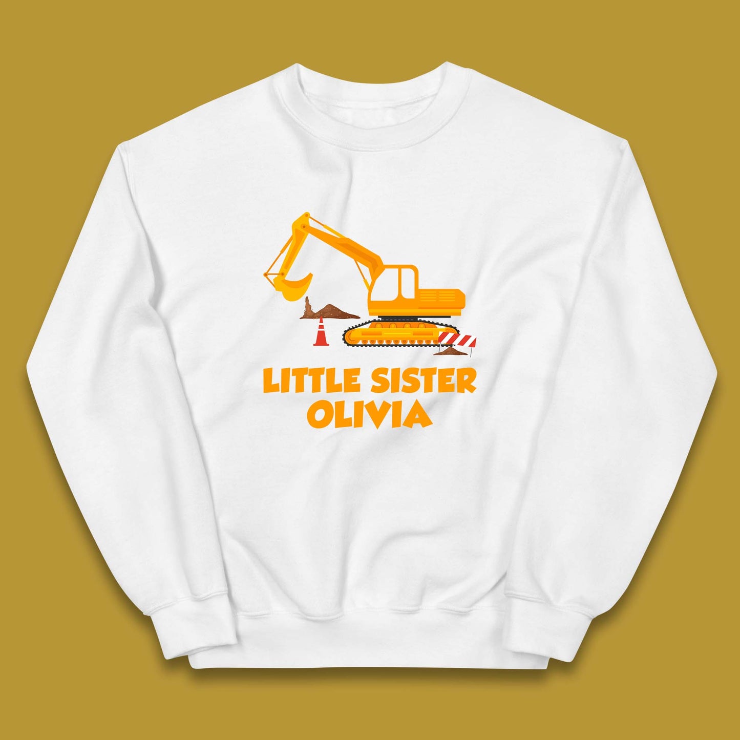 Personalised Little Sister Your Name Promoted To Sister Siblings Announcement Gift Kids Jumper