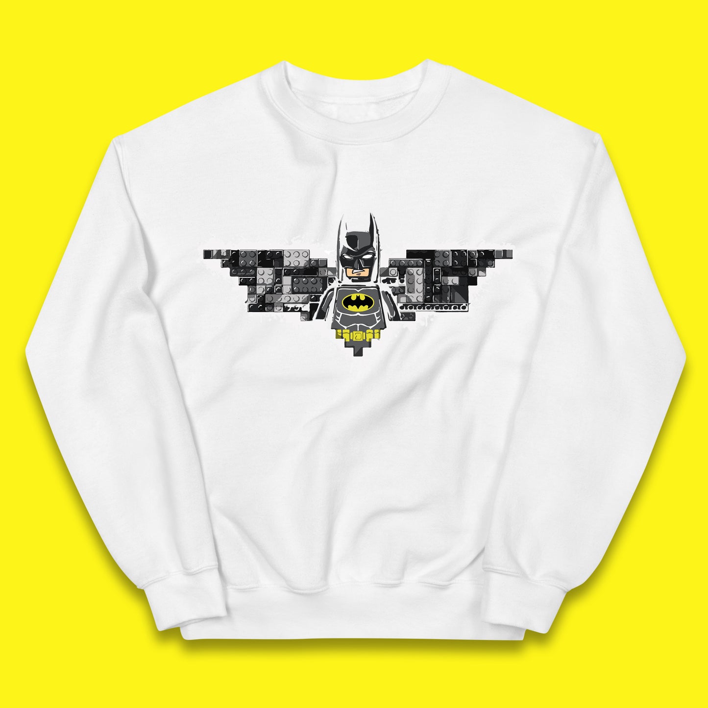 The Lego Batman Movie Superhero Building Bricks Block DC Comics Batman Master Builder Comic Book Character Kids Jumper