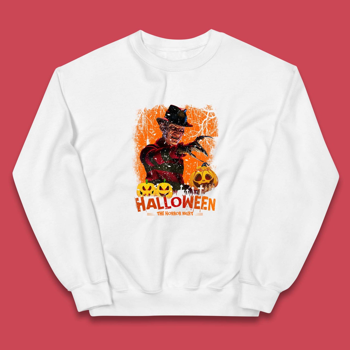 Halloween The Horror Night Freddy Krueger Horror Movie Character Serial Killer Kids Jumper