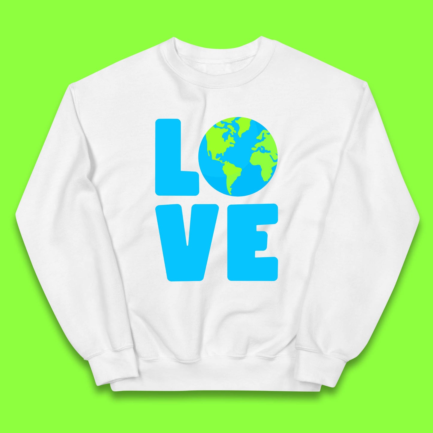 Love Earth Day Environmental Climate Change Save The Planet Kids Jumper